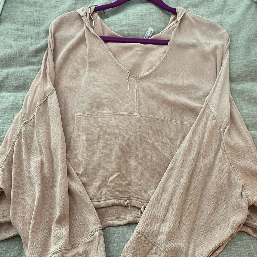 Free People Light Pink Sweatshirt